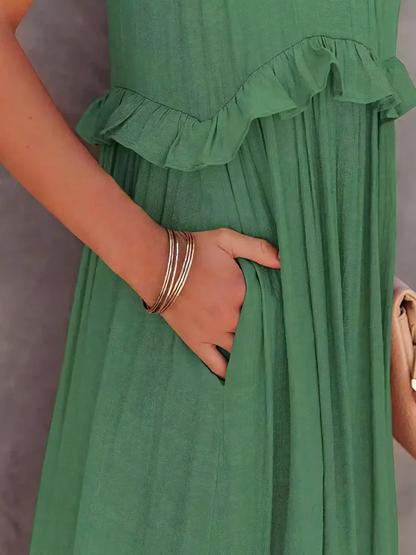 Breezy Ruffle Maxi Dress