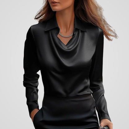 Elegant Comfort Satin Blouse