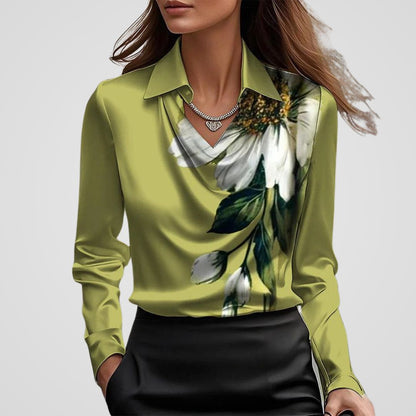 Elegant Comfort Satin Blouse