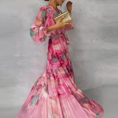 Elegant Pleated Summer Dress