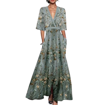 Elegant-Flare Spring Dress