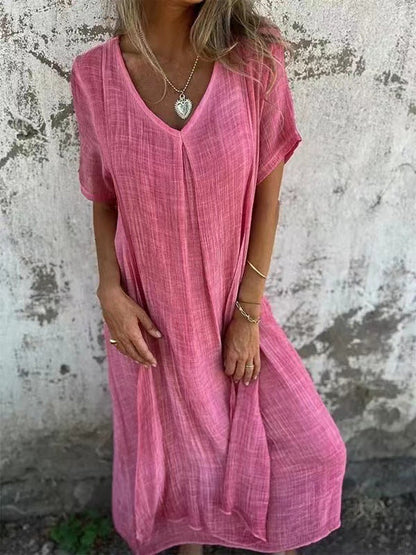 Cooling V-Neck Dress