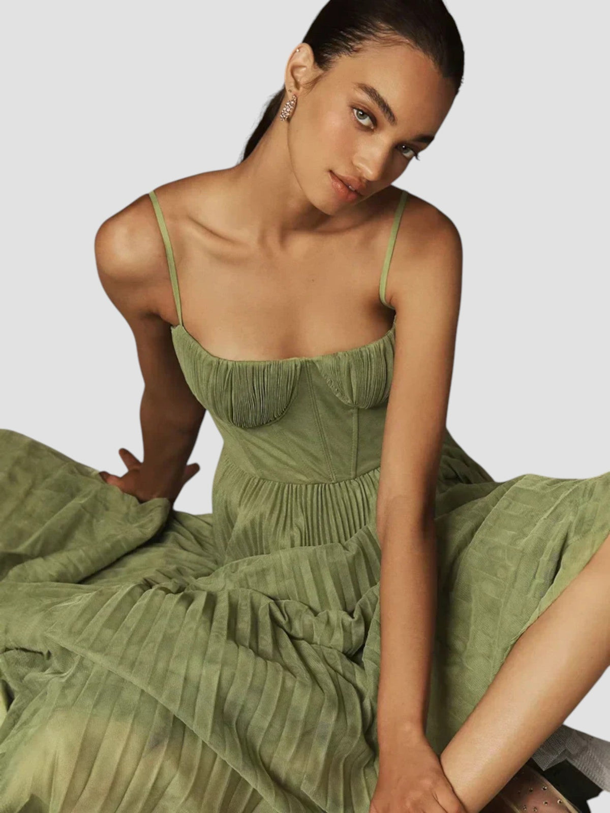 Elegant Silhouette Maxi Dress
