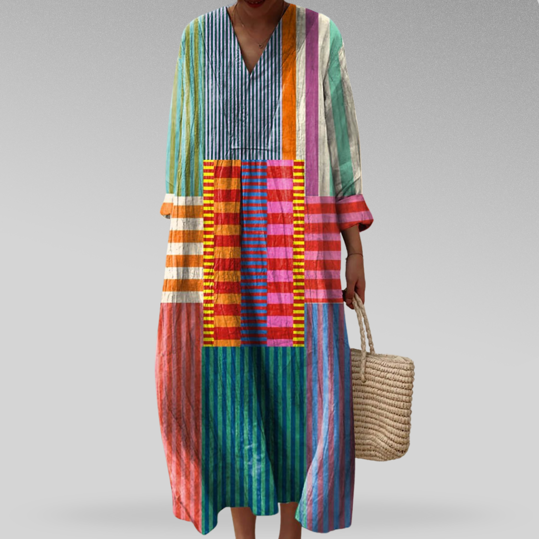 Bold Geometric Statement Dress