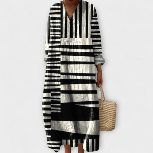 Geometric Elegance Dress