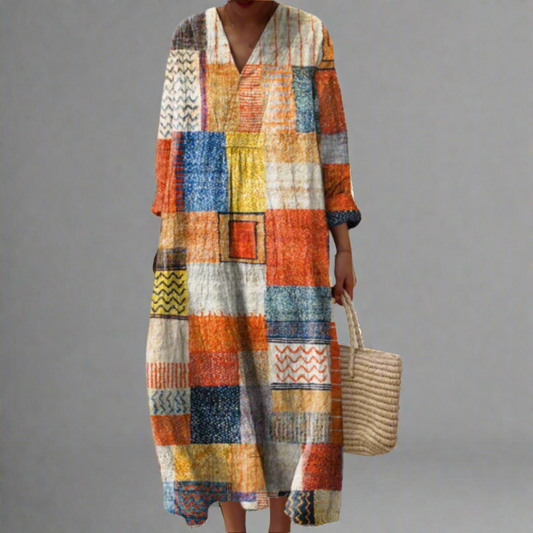 Elegant Dream-Inspired Geometric Dress