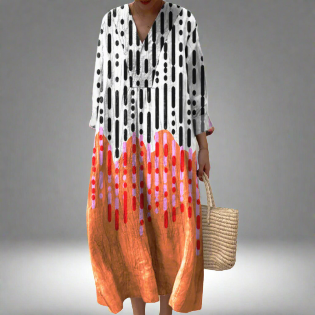 Geometric Elegance Dress