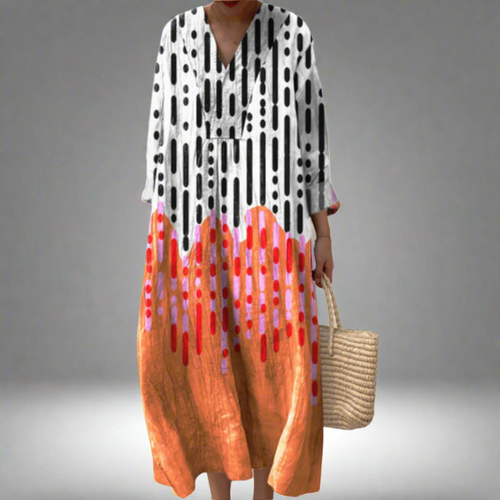Geometric Elegance Dress