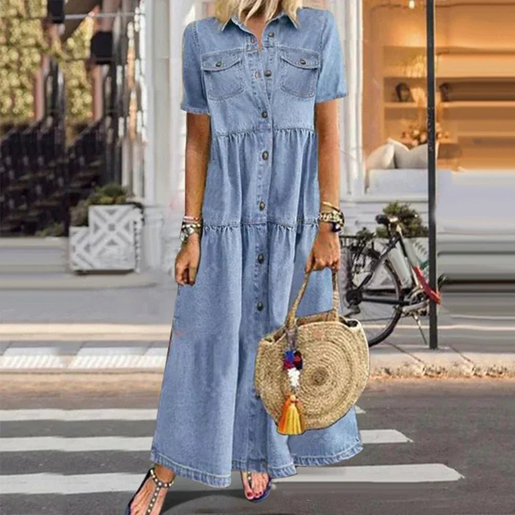Flattering Everyday Denim Dress