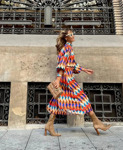 Effortless Chic Geometric Dress