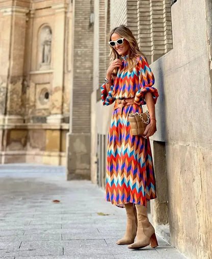 Effortless Chic Geometric Dress