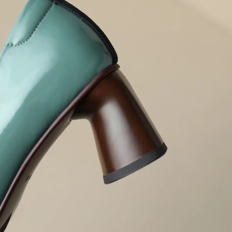 Elegant Comfort Leather Pumps