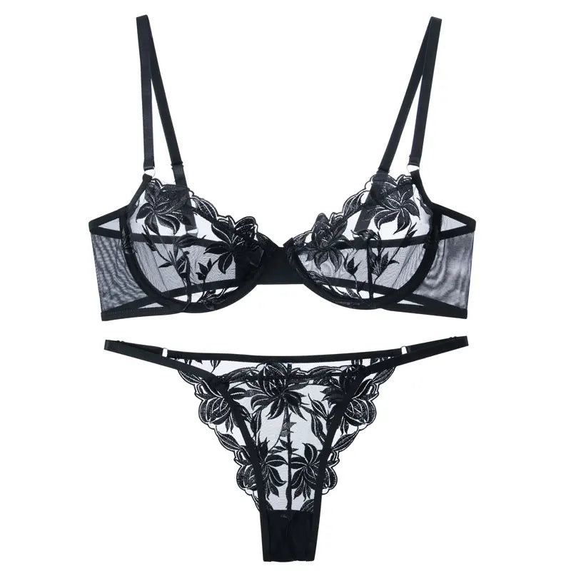 Breathable Lace Lingerie Set