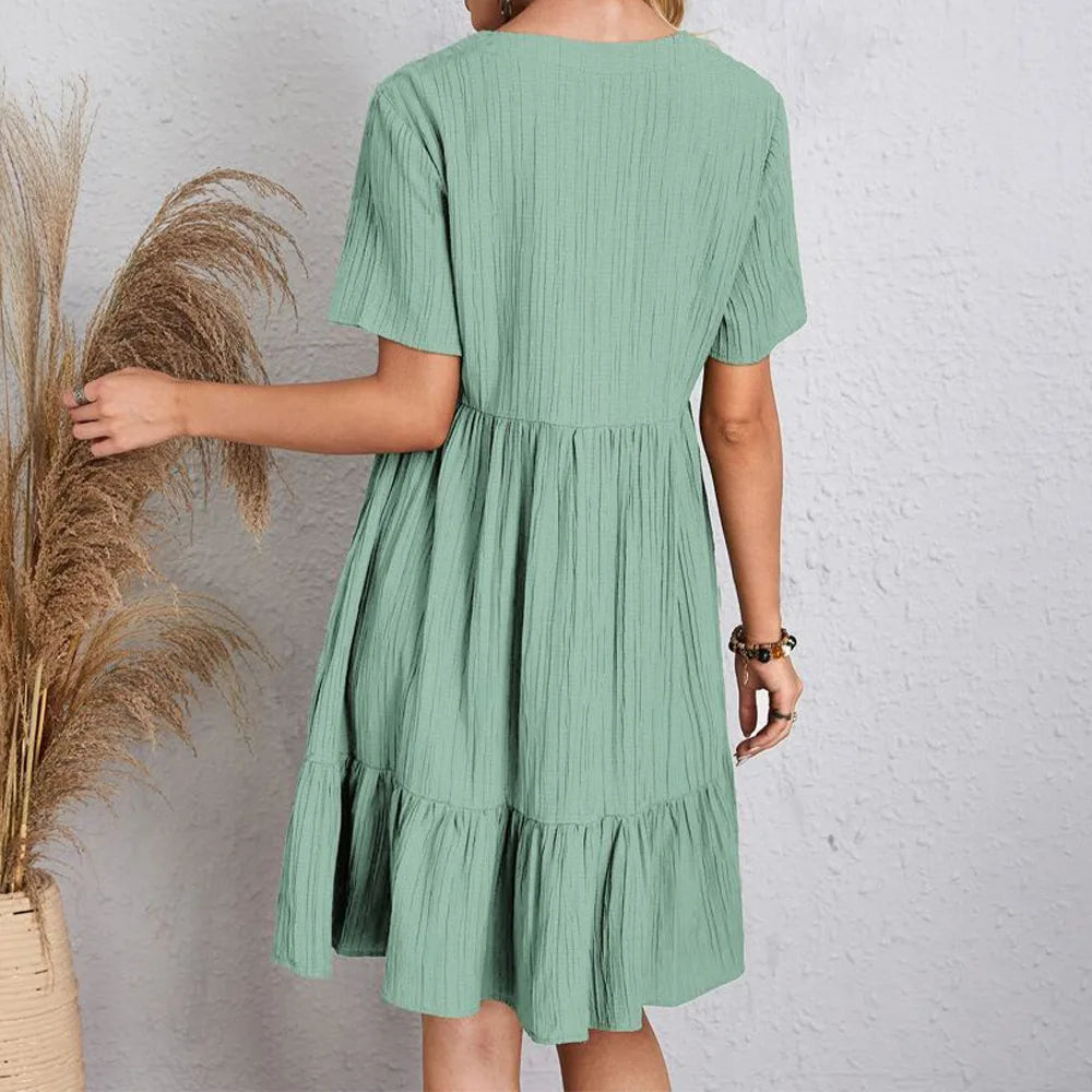 Cool Comfy Boho Mini Dress
