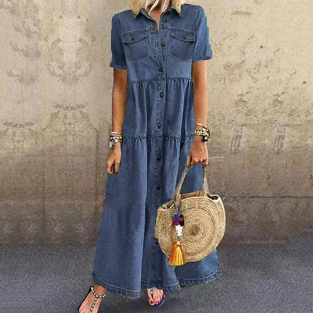 Flattering Everyday Denim Dress