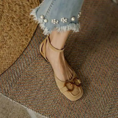 Comfort-Stability Leather Sandals