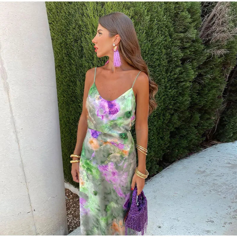 Halo-Dye Elegant Maxi