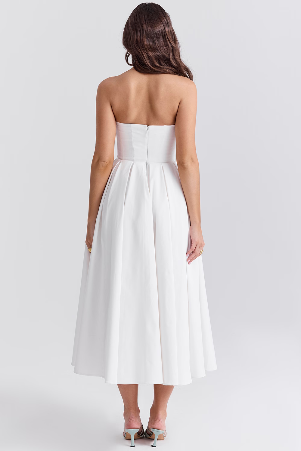 Elegant Corseted Midi Dress