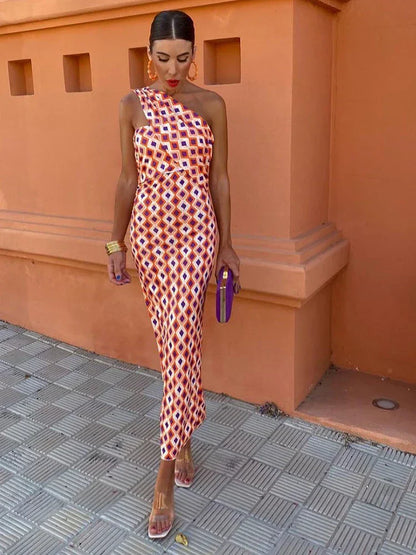 Cooling Shoulder-Drape Dress