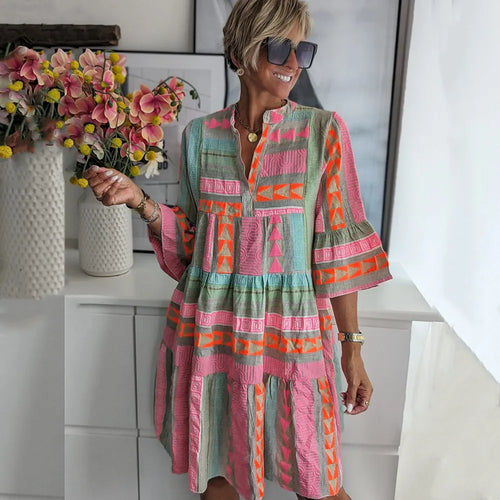 Elegant Vintage A-Line Dress