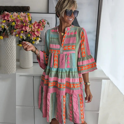 Elegant Vintage A-Line Dress