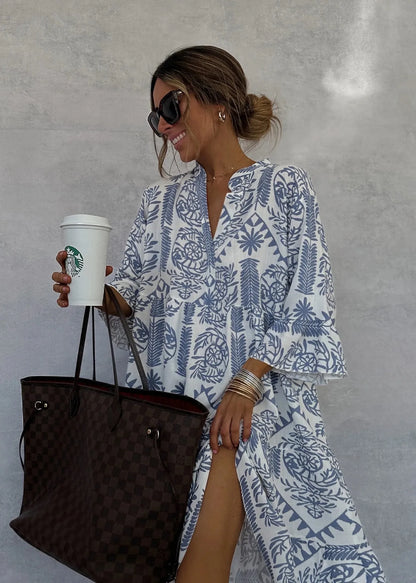 Flattering Printed A-Line Elegance