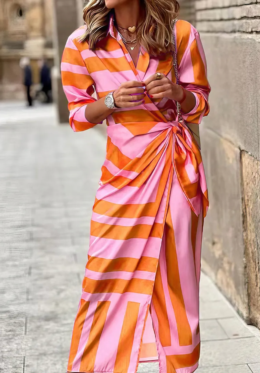 Confident Curve-Enhancing Wrap Dress