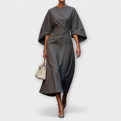 Elegant Lantern-Sleeve Dress
