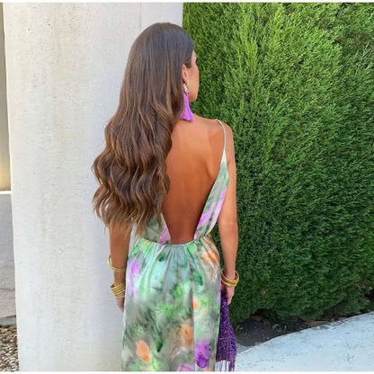 Halo-Dye Elegant Maxi