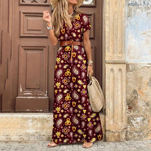 Effortless Floral Elegance Dress