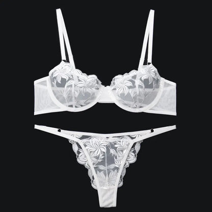 Breathable Lace Lingerie Set
