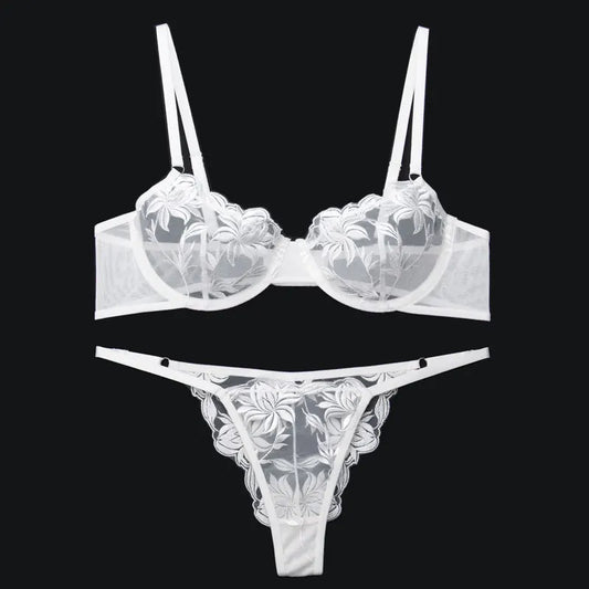 Breathable Lace Lingerie Set