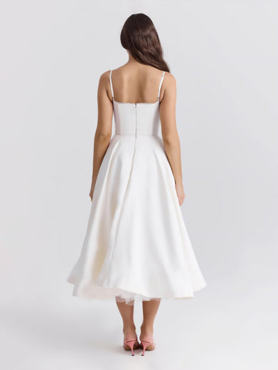 Fairytale Satin Midi Dress