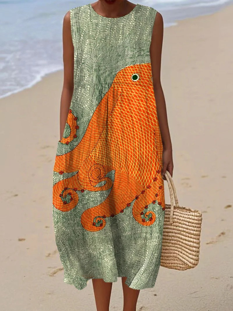 Vibrant All-Day Comfort Dress