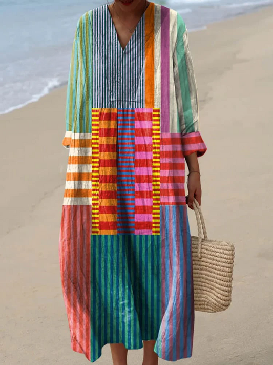 Breeze-Feel Geometric Dress