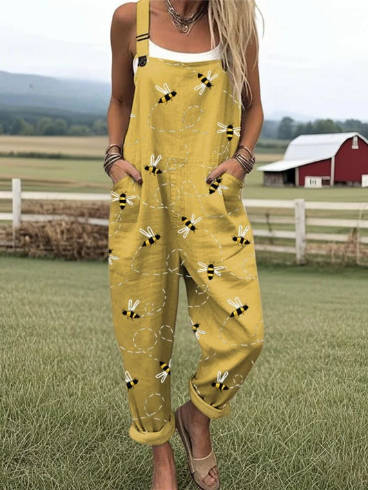 Airy-Vintage Wide-Leg Jumpsuit