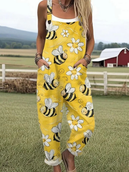 Airy-Vintage Wide-Leg Jumpsuit