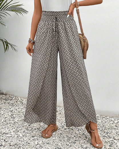 Relaxed Comfort Wide-Leg Pants
