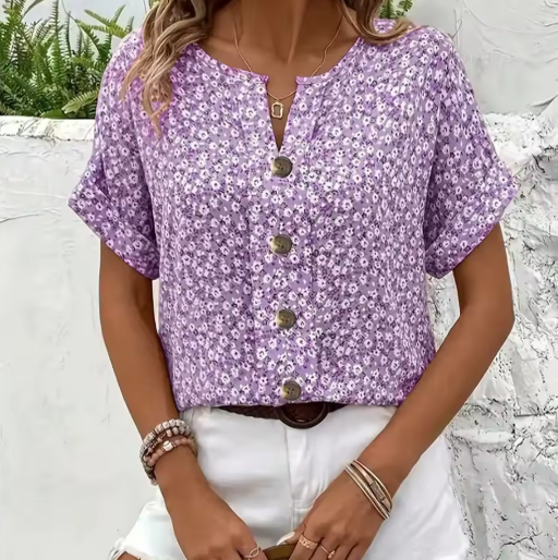 Cooling Floral Blouse