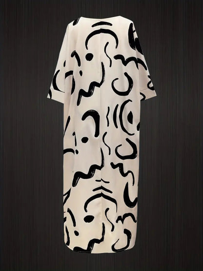 Easy-Care Printed Blouse