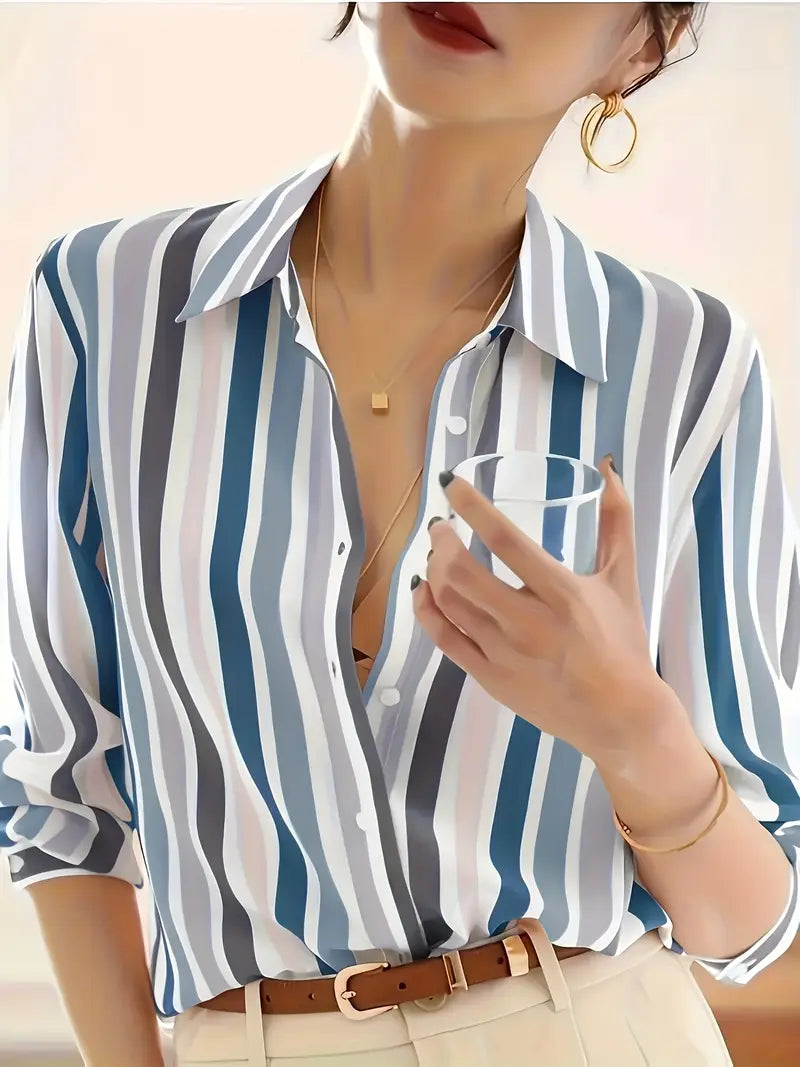 Soft-Stretch Striped Dress