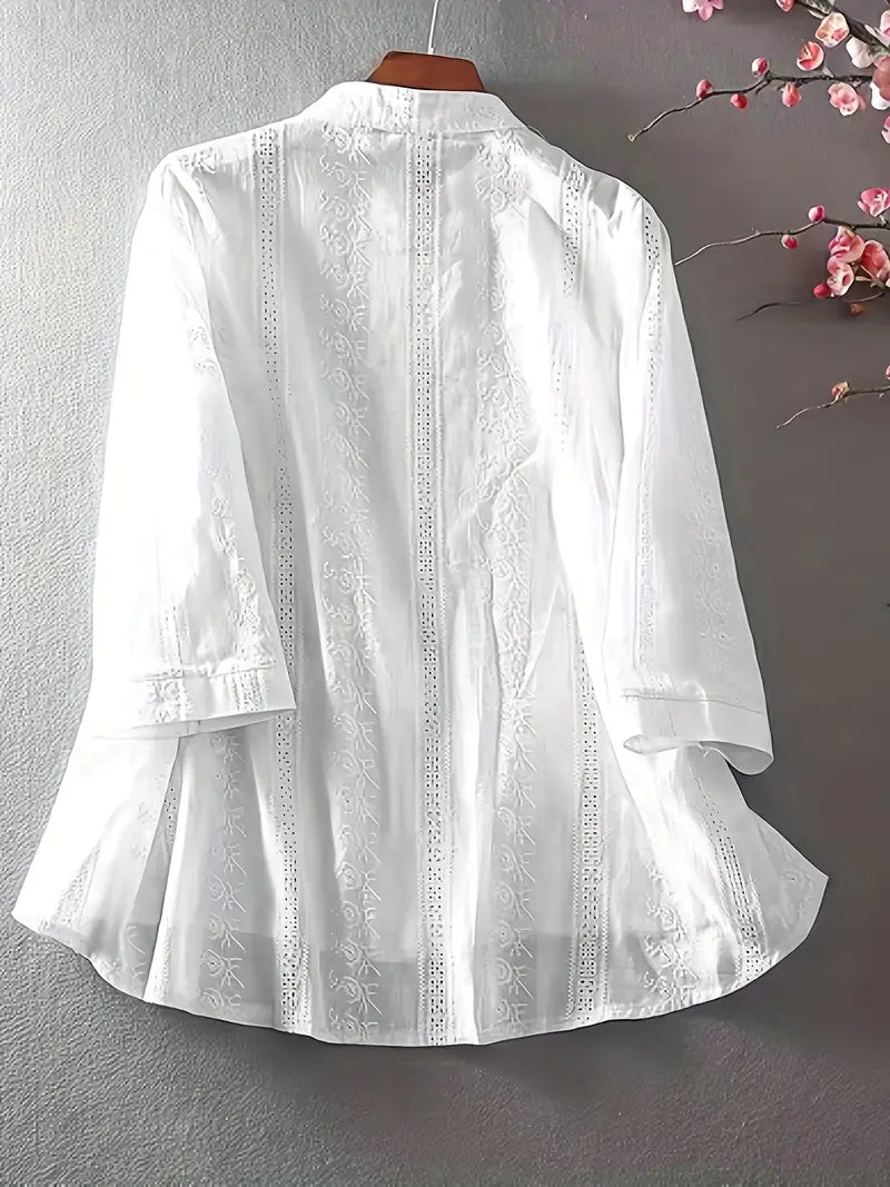 Flattering Floral Blouse