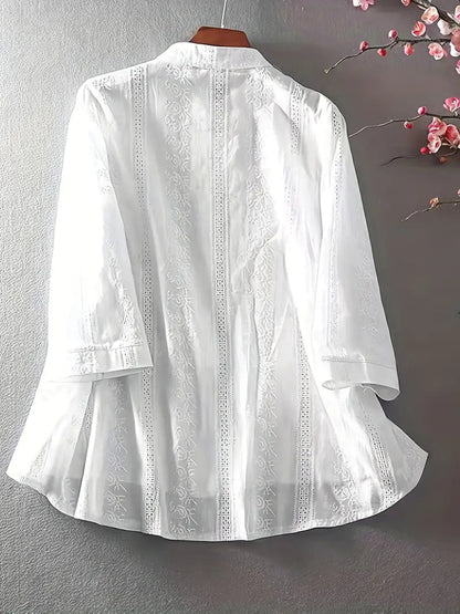 Flattering Floral Blouse