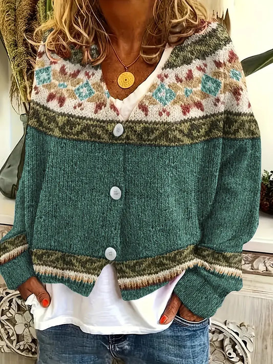 Striped Easy-Care Cardigan