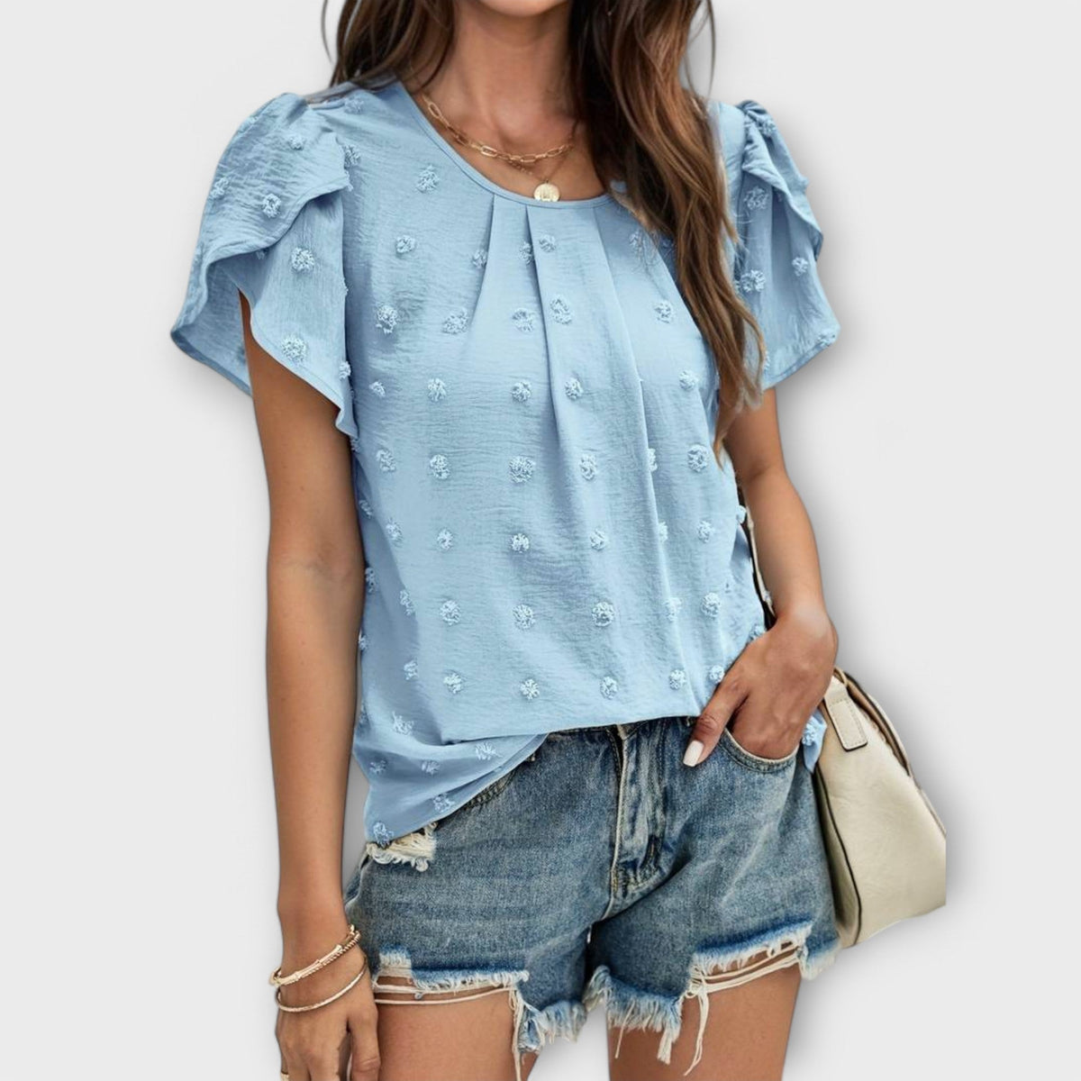 Swiss Dot Graceful Blouse