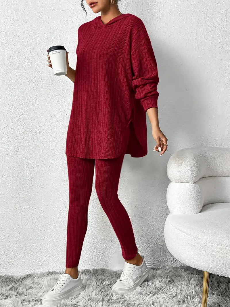 Flatter-Fit Long Hooded Top