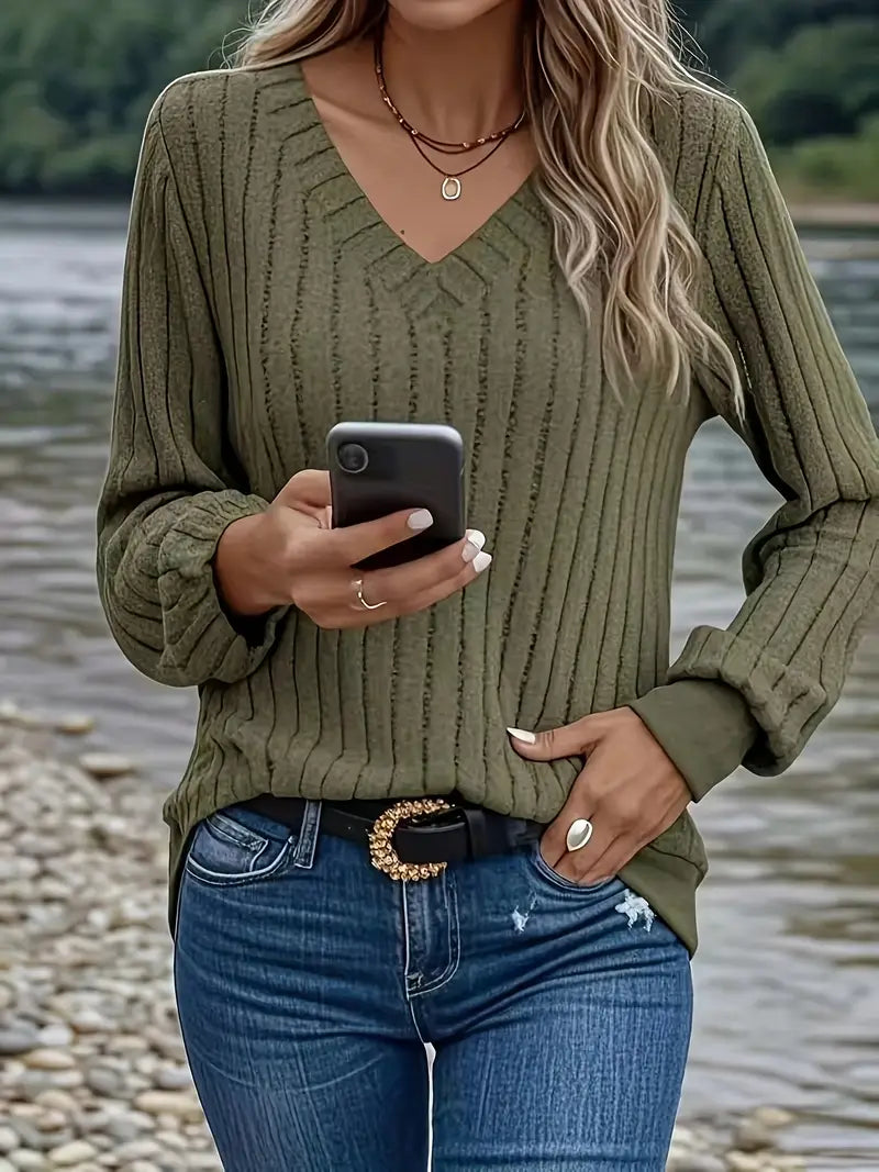 Easy-Care V-Neck Jumper