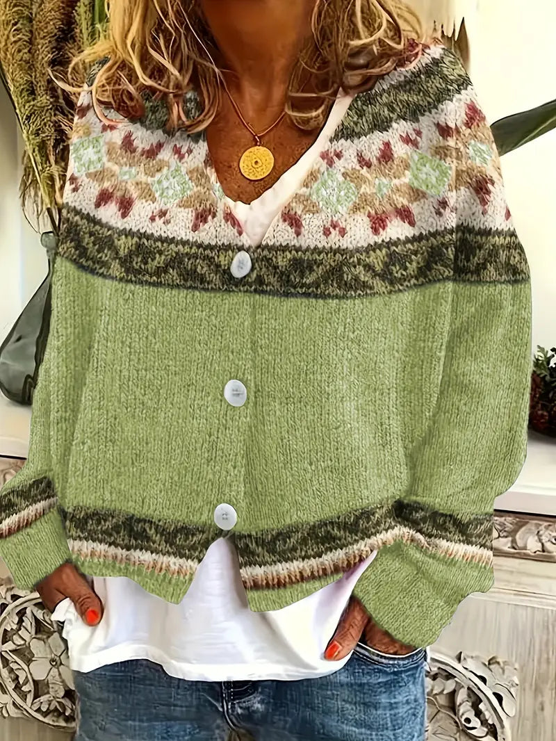 Striped Easy-Care Cardigan