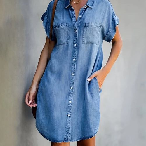 Versatile-Fit Denim Dress