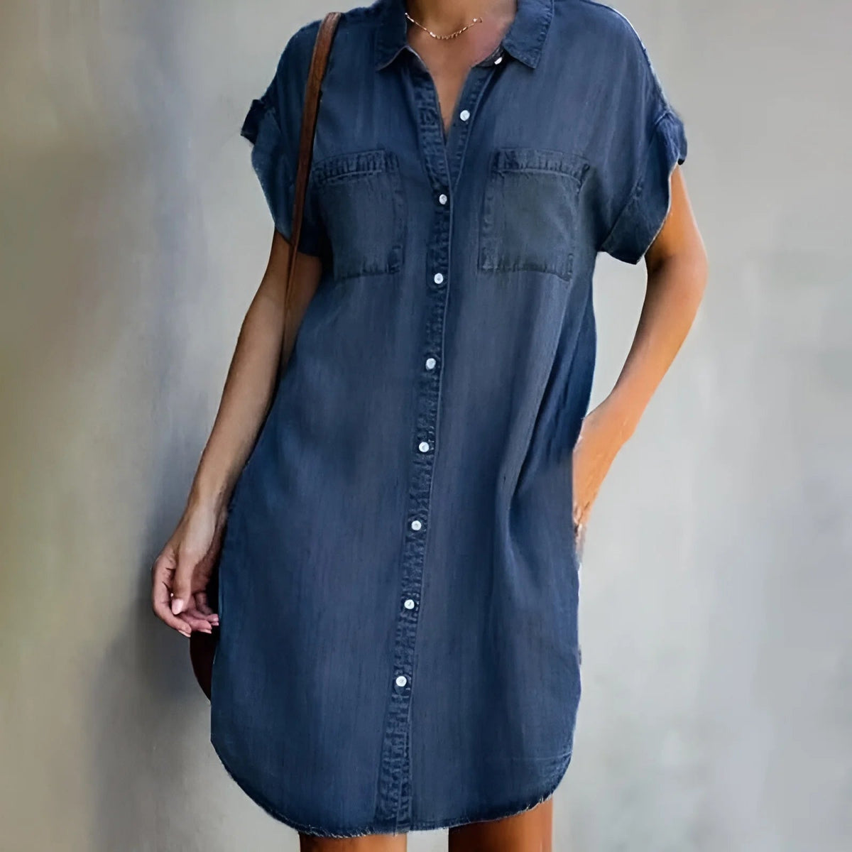 Versatile-Fit Denim Dress